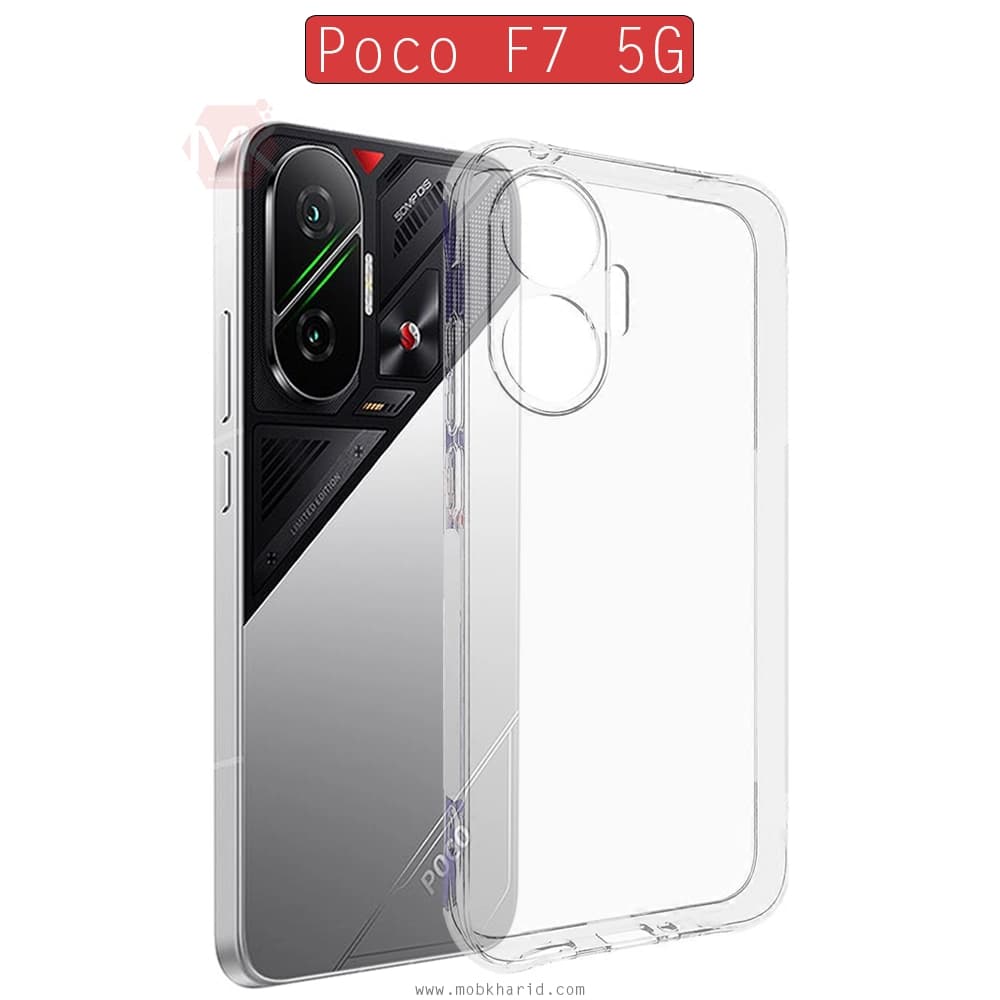 قاب محافظ شیائومی Clear Crystal Hard Cases | Poco F7 5G