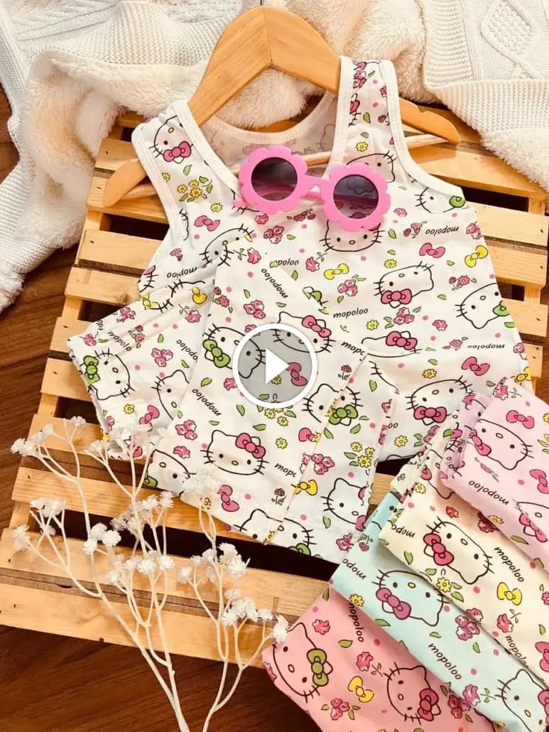 تاپ شلوارک کیتی