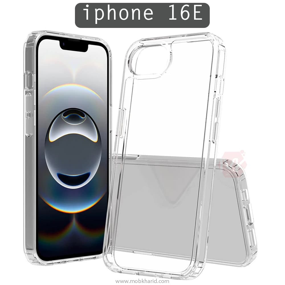 قاب شفاف پشت طلقی Clear Crystal Hard Cases | iphone 16E
