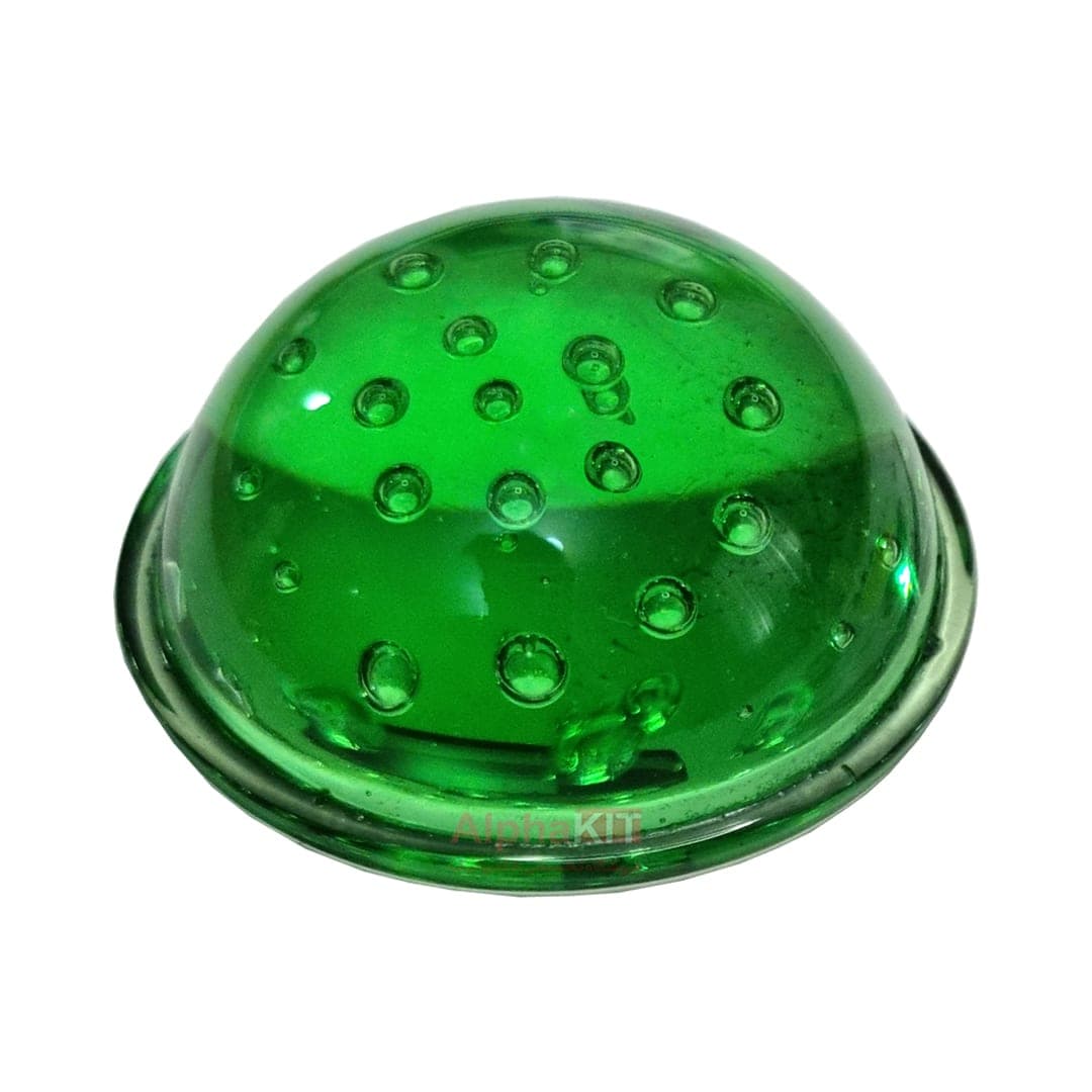 لنز محدب پروژکتور ال ای دی شیشه ای سبز قطر 50 میلیمتر