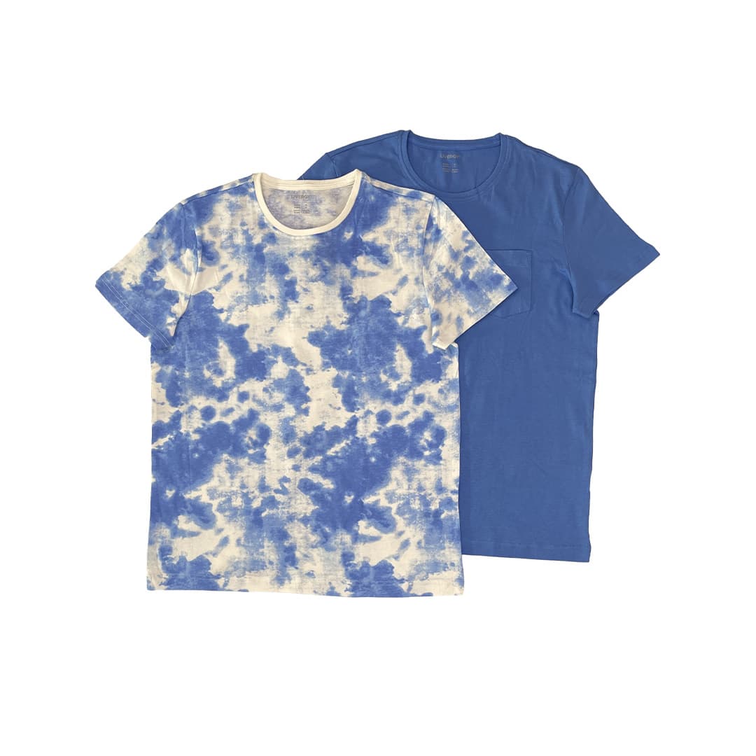 تیشرت مردانه نخی برند لیورجی (پک 2 عددی) کد male1759