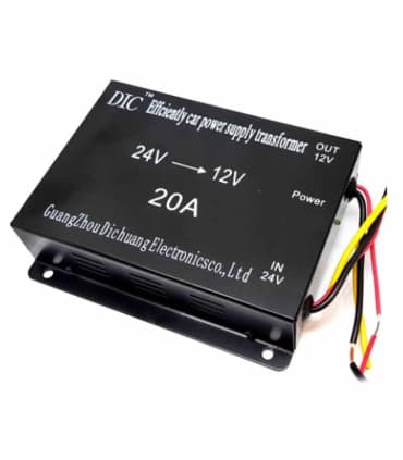 مبدل و کانورتر 24 ولت به 12 ولت 20A آمپر DC برند DIC