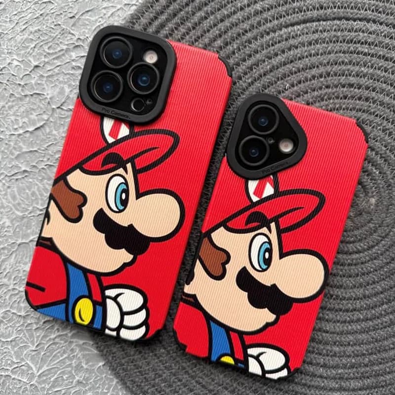 قاب گوشی آیفون سوپر ماریو Super Mario قرمز