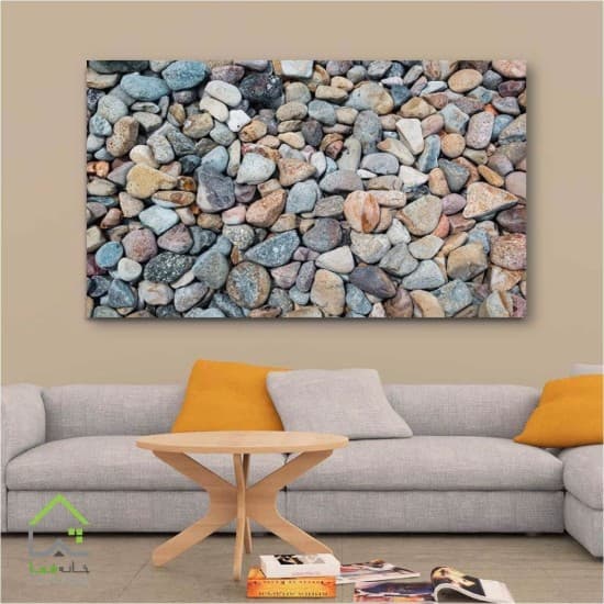 تابلو دیواری طرح سنگ های رنگی