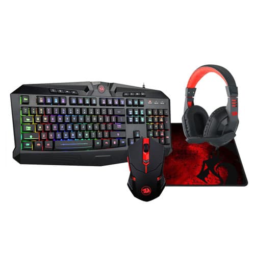 ست گیمینگ Redragon مدل S101BA به همراه هدفون و ماوس پد