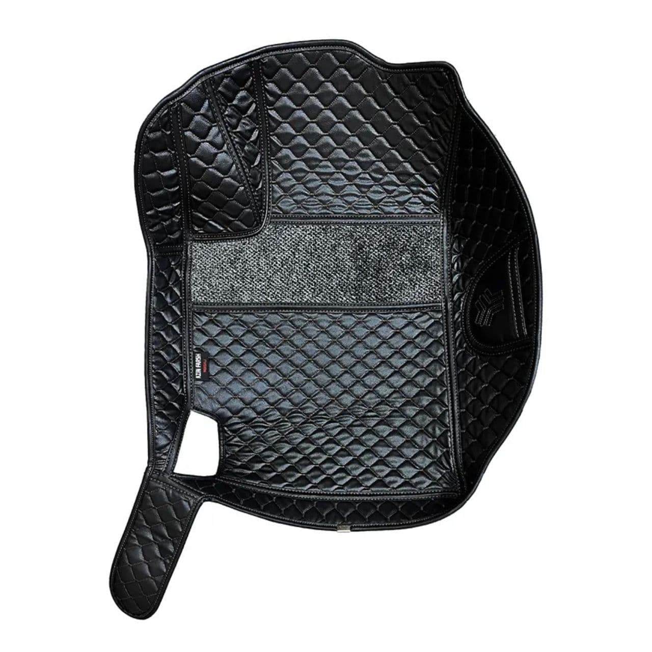 کفپوش چرم شش بعدی شاهین طرح دوختی برند آذین فرش