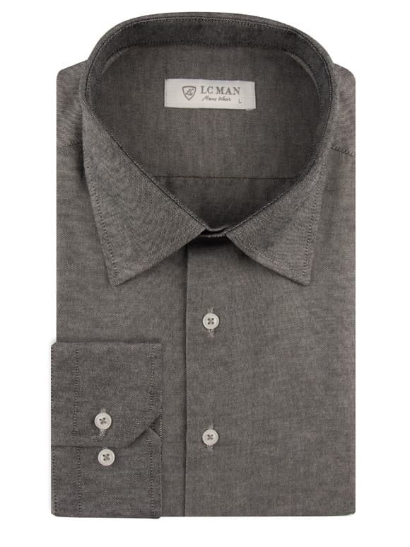 پیراهن طوسی جودون آستین بلند ال سی من 1