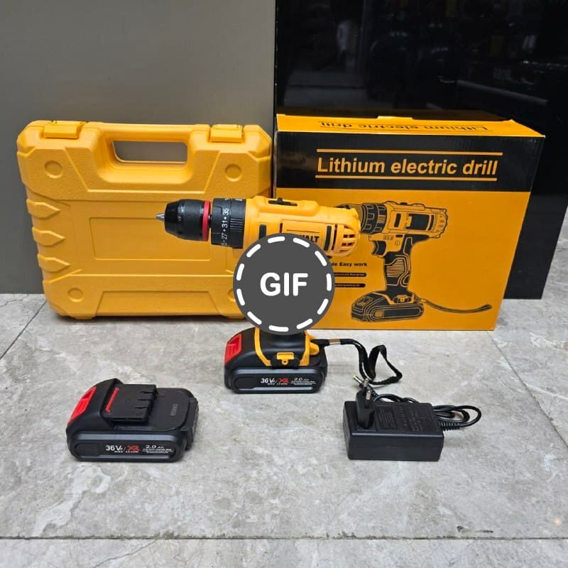 مجموعه دریل شارژی چکشی ۳۶ طرح دیوالت مدل Dw03