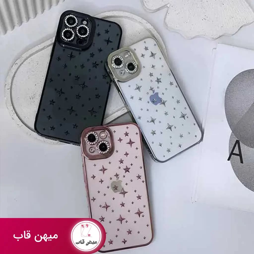 قاب گوشی آیفون ستاره شفاف - کد (۲۷۵۹۴)