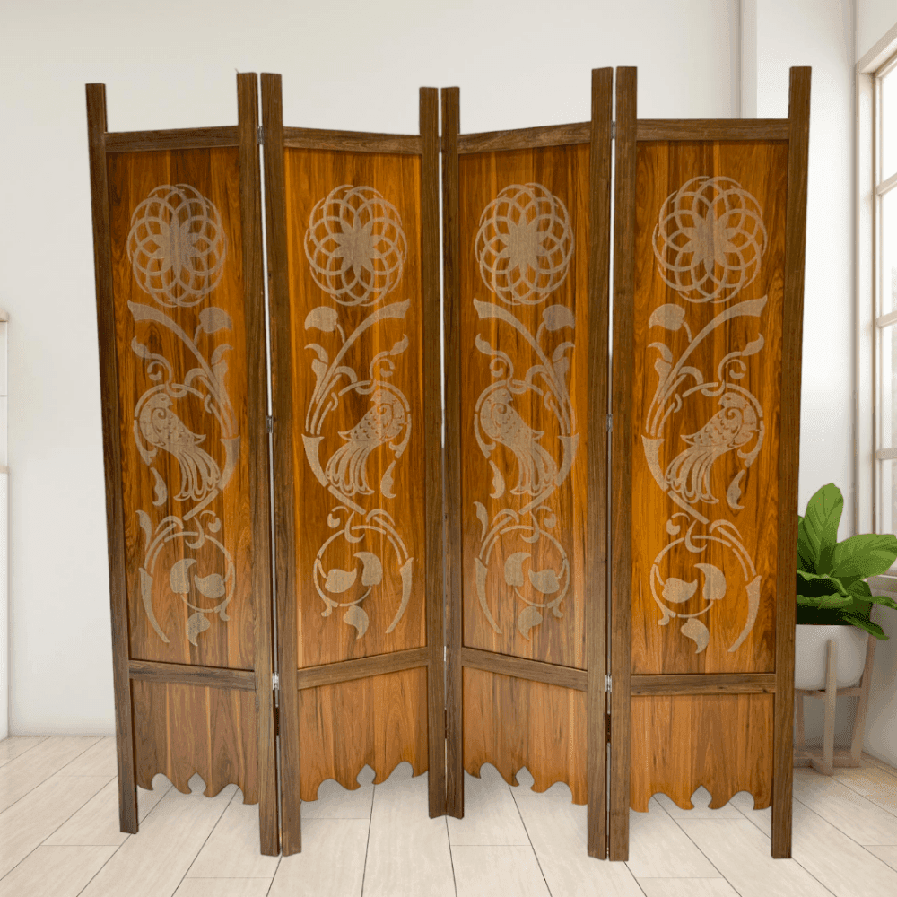 پارتیشن مدل لیزری طرح پرنده عرض 45