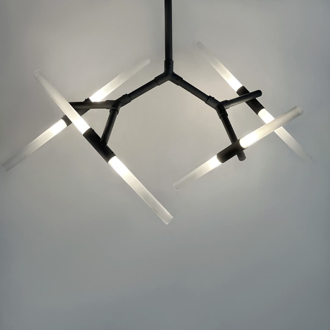 لوستر مدرن 8 شعله مدل هلیوس