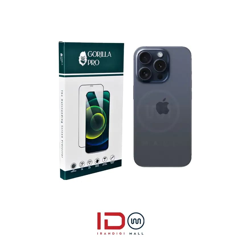 گلس و محافظ هیدروژلی (شفاف) بدنه گوشی اپل مدل iPhone 15 Pro Max