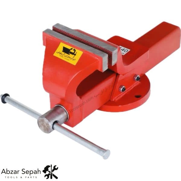 گیره رومیزی سایز 140 تمام فولادی آریاوش (گارانتی 18 ماه تعویض)