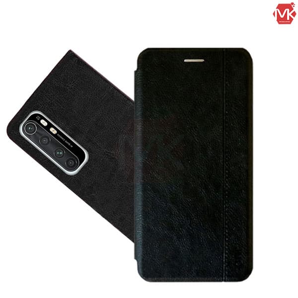 کیف محافظ شیائومی Leather Filp Cover | Mi Note 10 Lite