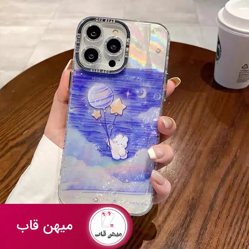 قاب گوشی آیفون پرواز با ماه - کد (۱۸۹۳۷)