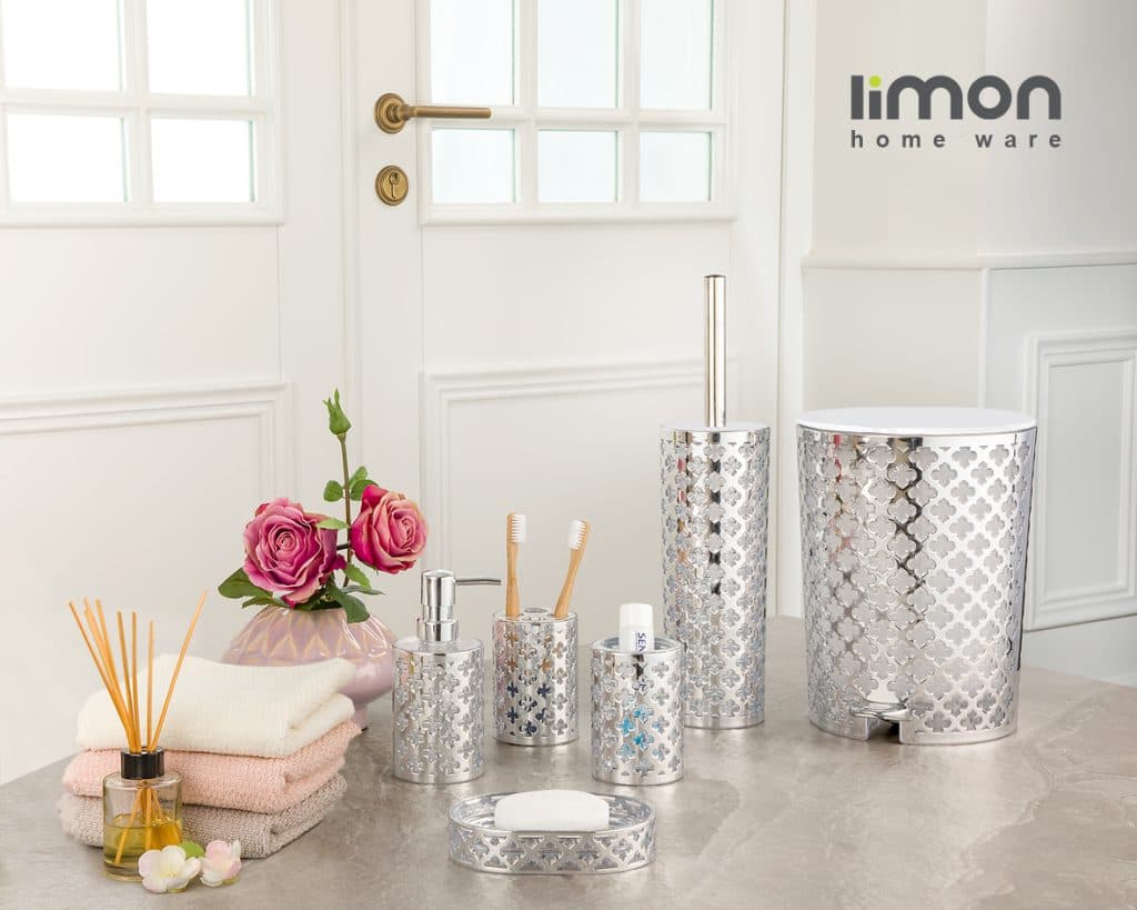 ست سرویس بهداشتی طرح گل (چاپ دار) لیمون کد 1762