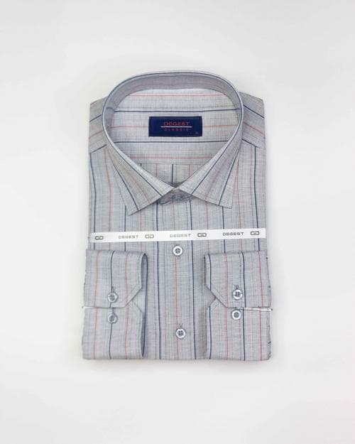 پیراهن جعبه ای راه راه برند DEGEST کد 02-118