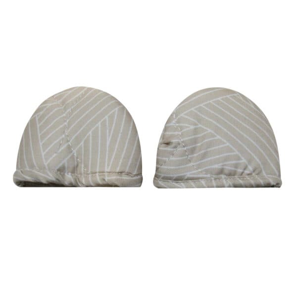 ماتیاس دستگیره قابلمه زمینه کرم طرح خطوط سفید