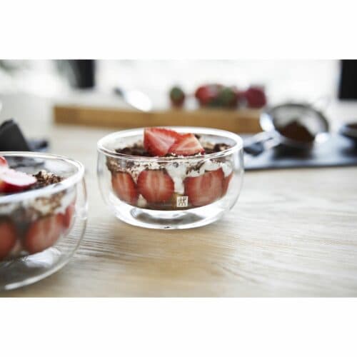ست دو عددی کاسه سرو شیشه ای دو جداره زولینگ مدل سورنتو ZWILLING Sorrento Double Wall Dessert Bowls, Set of 2