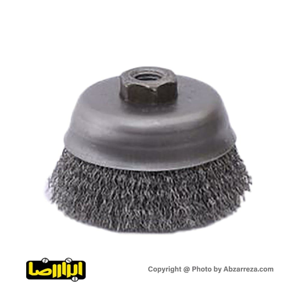 برس کاسه ای افشان صنعت برس 100 میلیمتری