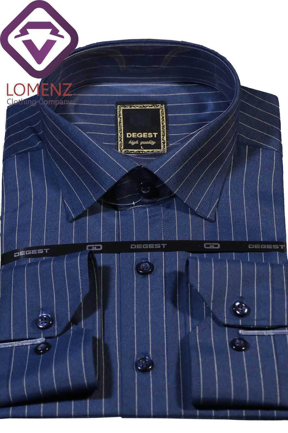 پیراهن جعبه ای راه راه برند DEGEST کد 001-8