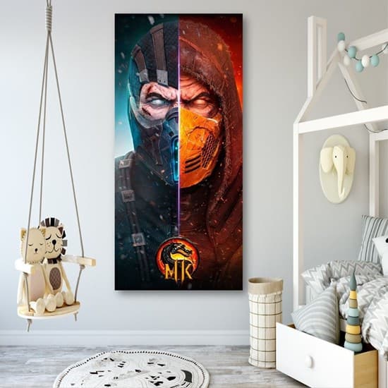 تابلو دکوری بازی کنسول پلی استیشن و ایکس باکس مورتال کامبت