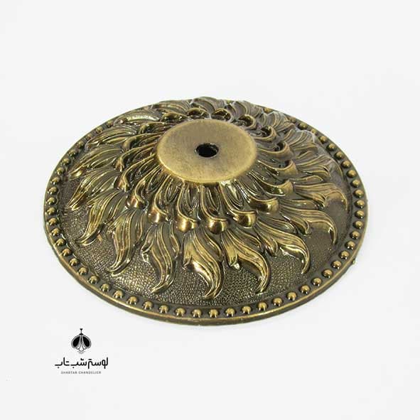 درب طوقه خورشیدی قطر 17 سانت با آبکاری آنتیک چینی