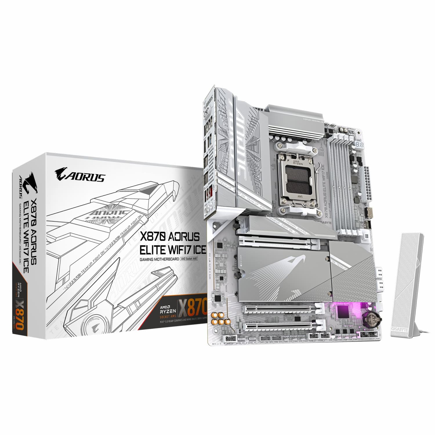 مادربرد گیگابایت GIGABYTE X870 AORUS ELITE WIFI 7 ICE DDR5