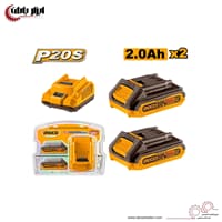 باتری و شارژر 20 ولت 2 امپر اینکو مدل FBCPK1222