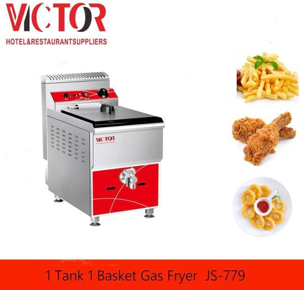 سرخ کن گازی رومیزی تک لگن شیردار 18 لیتری ویکتور VICTOR 18L