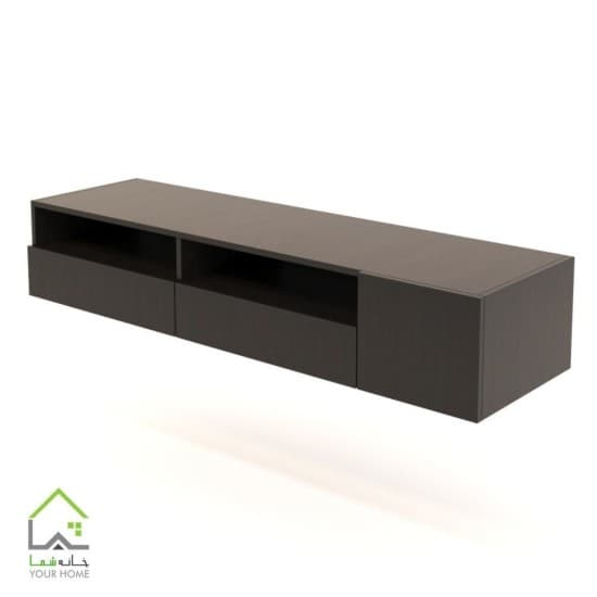 میز تلویزیون دیواری چوبی مدرن