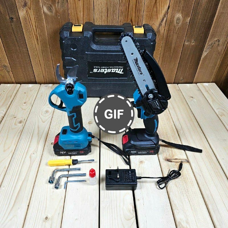 مجموعه دو عددی قیچی شارژی و اره شارژی ۱۵ سانت مستر مدل 2in1