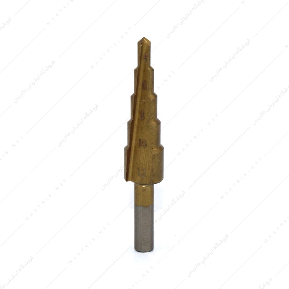 مته کاجی مخروطی سایز 4 تا 12 میلی متر جنس HSS