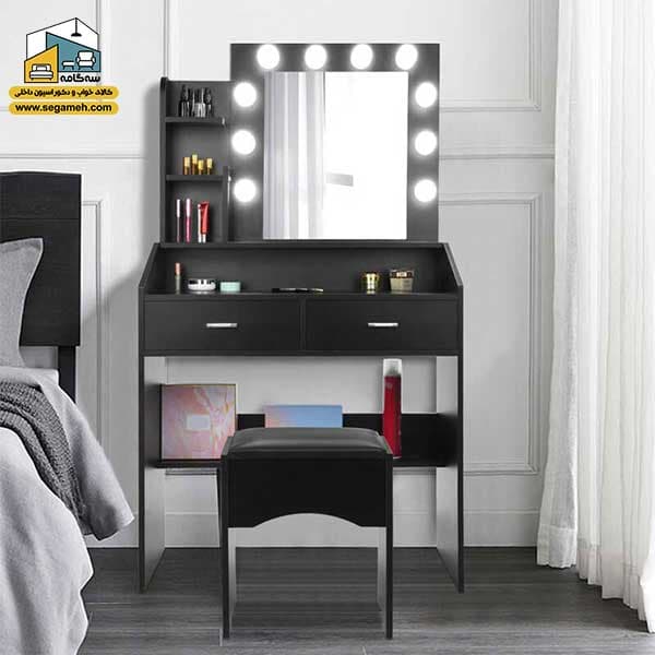 میز آرایش لامپ دار کد DMP87