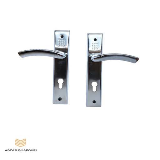 دستگیره در چوبی سوئیچی خالدار کروم