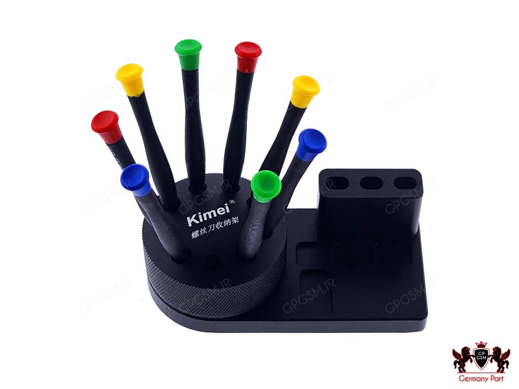 پایه چرخشی نگهدارنده پیچ گوشتی گردان همراه با صفحه آهنربایی – SCROW DRIVER STAND KIMEI