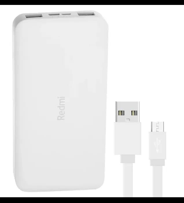 پاوربانک شیائومی مدل Redmi PB100LZM ظرفیت 10000 میلی آمپر ساعت به همراه کابل تبدیل micro USB