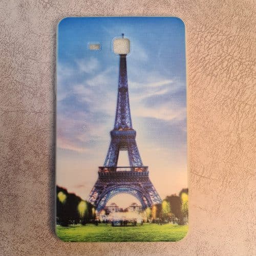 قاب طرح دار تبلت لنوو Lenovo Tab7 7504 طرح ایفل (صورتی)