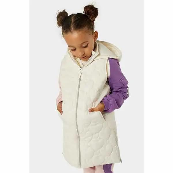 کاپشن جلیقه ای بدون آستین دخترانه بچه گانه مادرکر مدل Heart Gilet