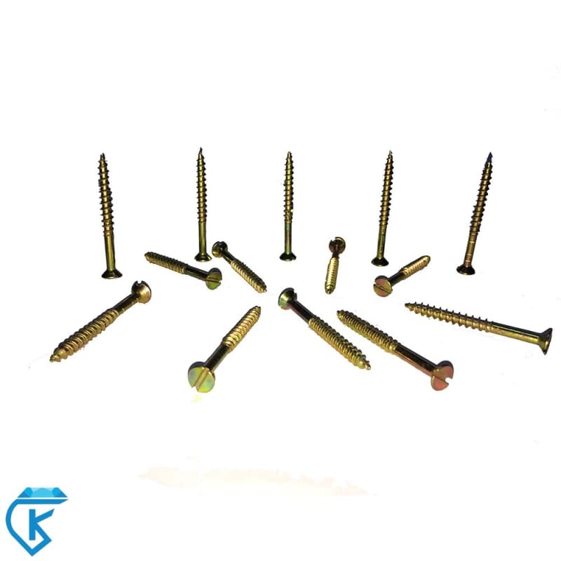 پیچ چوب طلایی 8*2 تخت