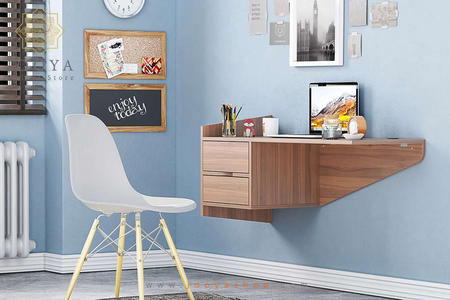 میز تحریر دیواری کمجا ارغوان مدل WT 509