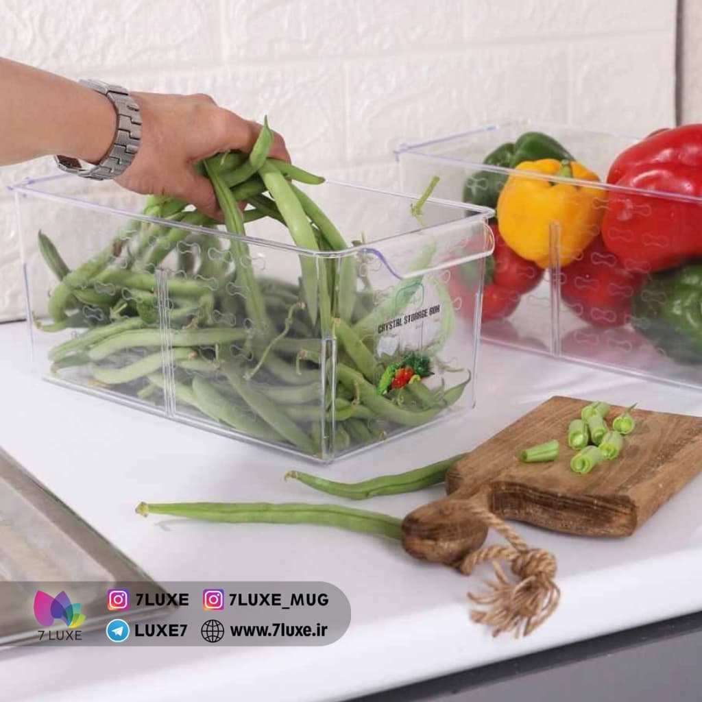 باکس نطم دهنده کریستالی بزرگ (14/5*12*30 سانتیمتر)