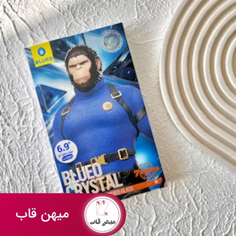 گلس آیفون بلو Blueo Crystal Anti-Scratch Tempered Glass Iphone - کد (۵۹۲۷۷)