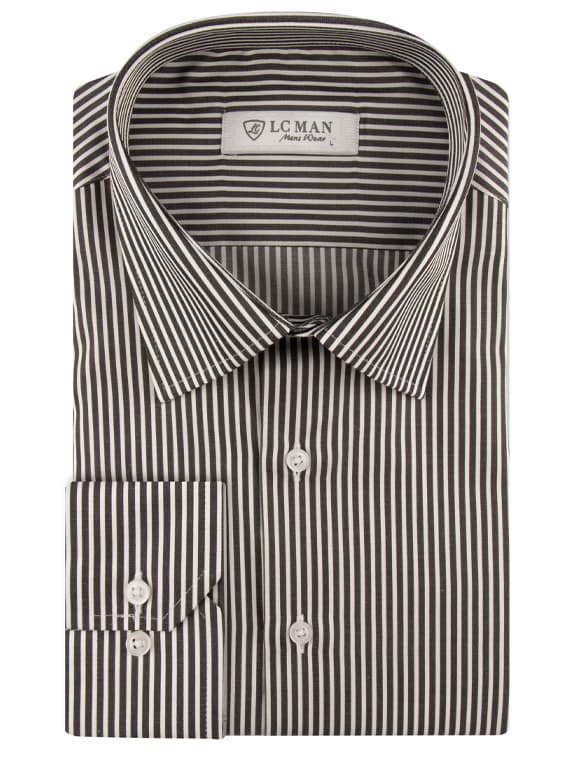 پیراهن مردانه راه راه آستین بلند ال سی من 020