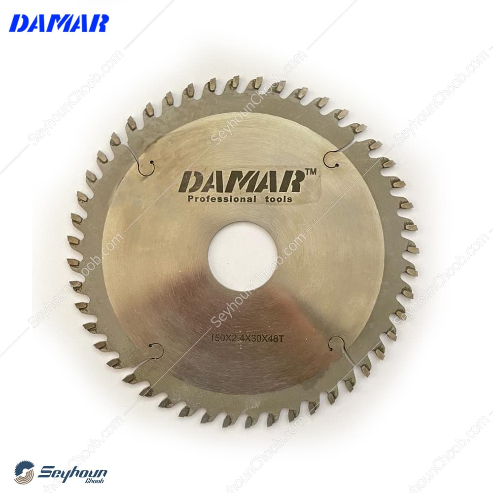 تیغ اره الماسه ام دی اف بر قطر 15 سانتی متر 48 دندانه شفت 30 برند دامار