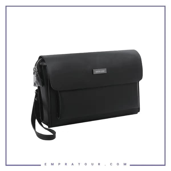 کیف چرمی دستی گرین لاین Green Lion Mara Clutch Bag GNMARACBGBK