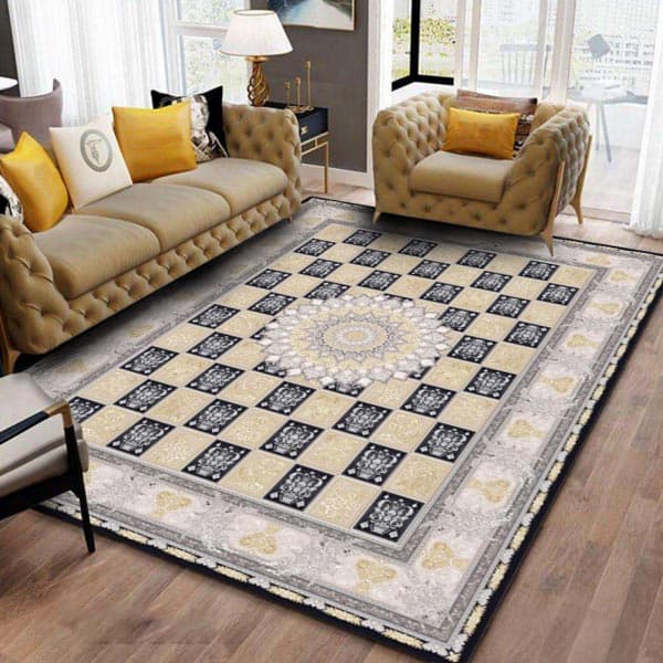 کاور فرش سه بعدی طرح سنتی نگین ترمه مدل 321