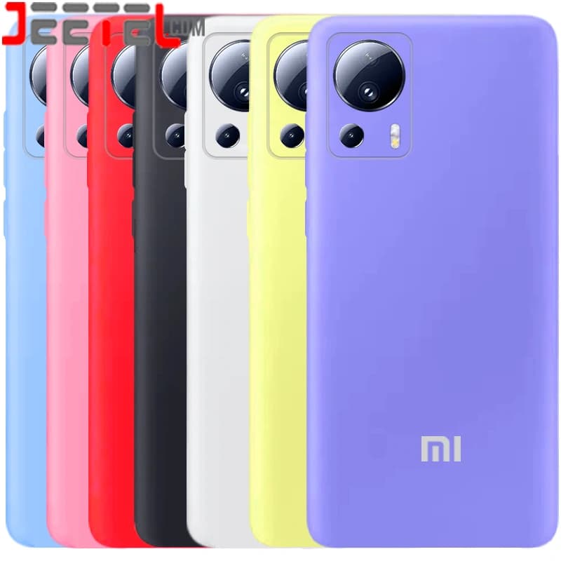 کاور سیلیکونی تک رنگ اورجینال Xiaomi 13 Lite مدل پاک کنی اصل (ساخت ویتنام)