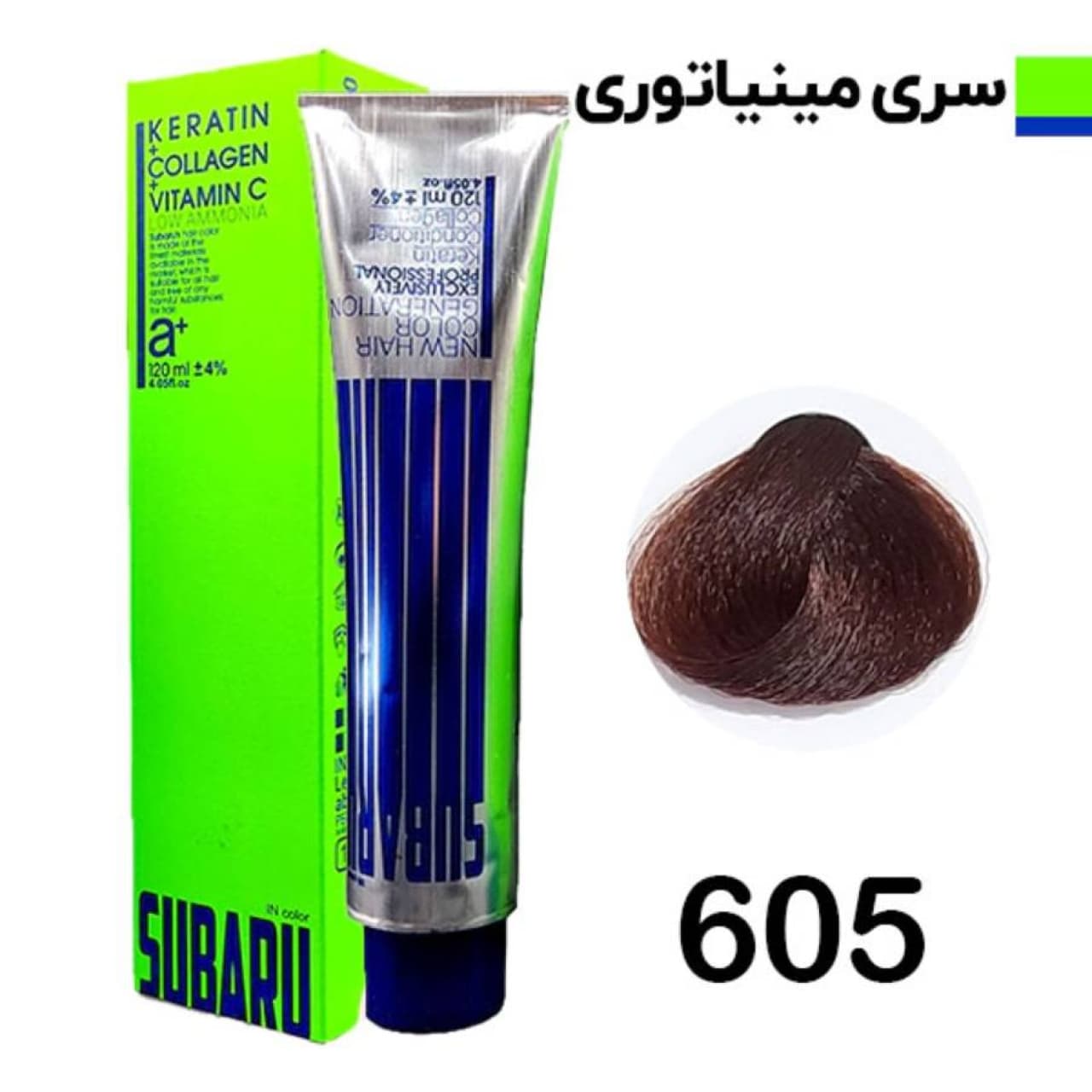 رنگ مو سوبارو شماره 605 حجم 120 میلی لیتر رنگ قهوه ای برنز