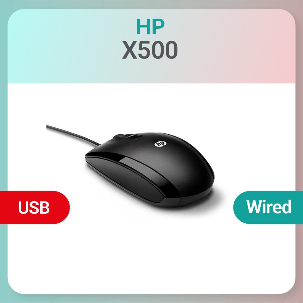 ماوس HP X500 ( سیم دار - نو )